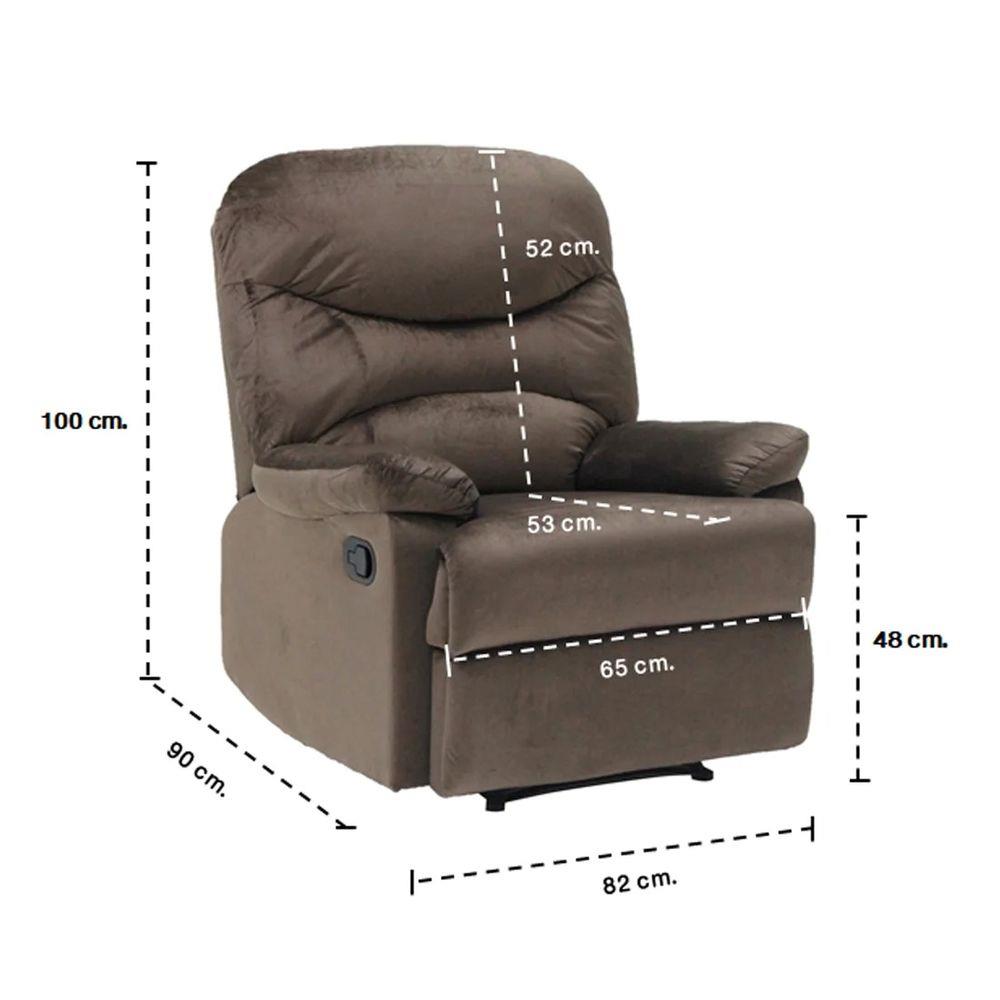 RECLINER KONCEPT LOCCO สีน้ำตาล