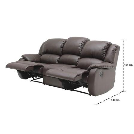 RECLINER 3 ที่นั่ง KONCEPT BANARIS สีน้ำตาลเข้ม_3