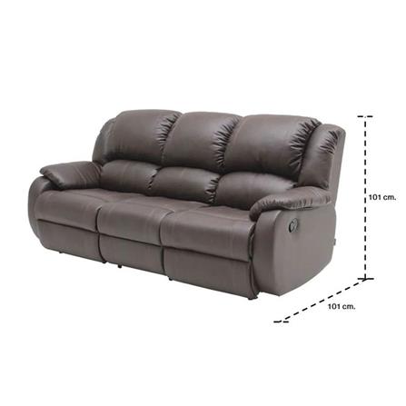 RECLINER 3 ที่นั่ง KONCEPT BANARIS สีน้ำตาลเข้ม_2