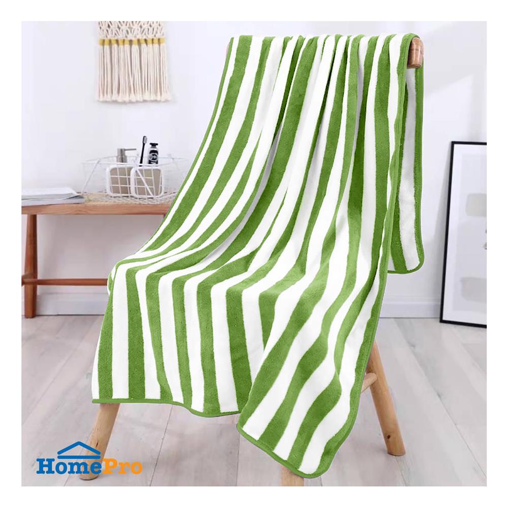 ผ้าขนหนู HANSEN 27X55 นิ้ว สี GREEN-WHITE