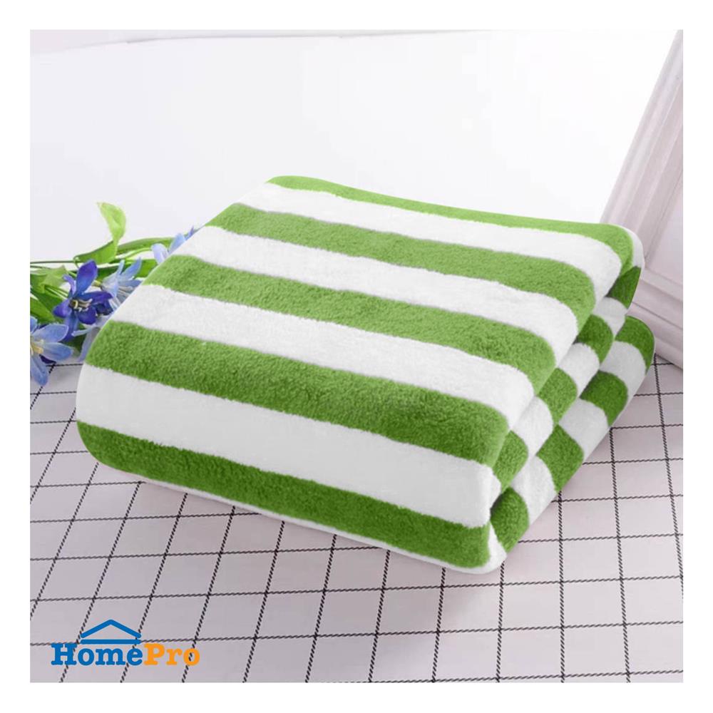 ผ้าขนหนู HANSEN 27X55 นิ้ว สี GREEN-WHITE