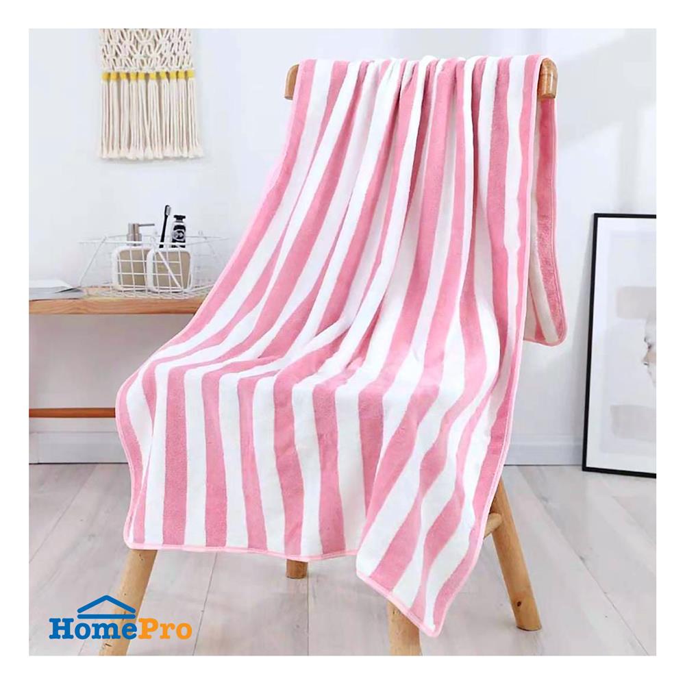 ผ้าขนหนู HANSEN 27X55 นิ้ว สี PINK-WHITE