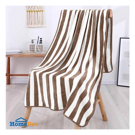 ผ้าขนหนู HANSEN 27X55 นิ้ว สี BROWN-WHITE_1