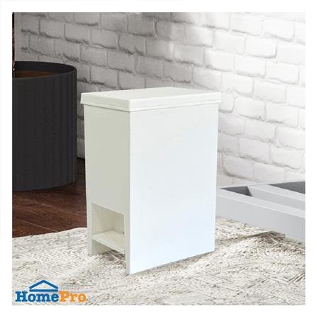 ถังขยะเหยียบเหลี่ยม STACKO MONO 5 ลิตร สีขาว_4