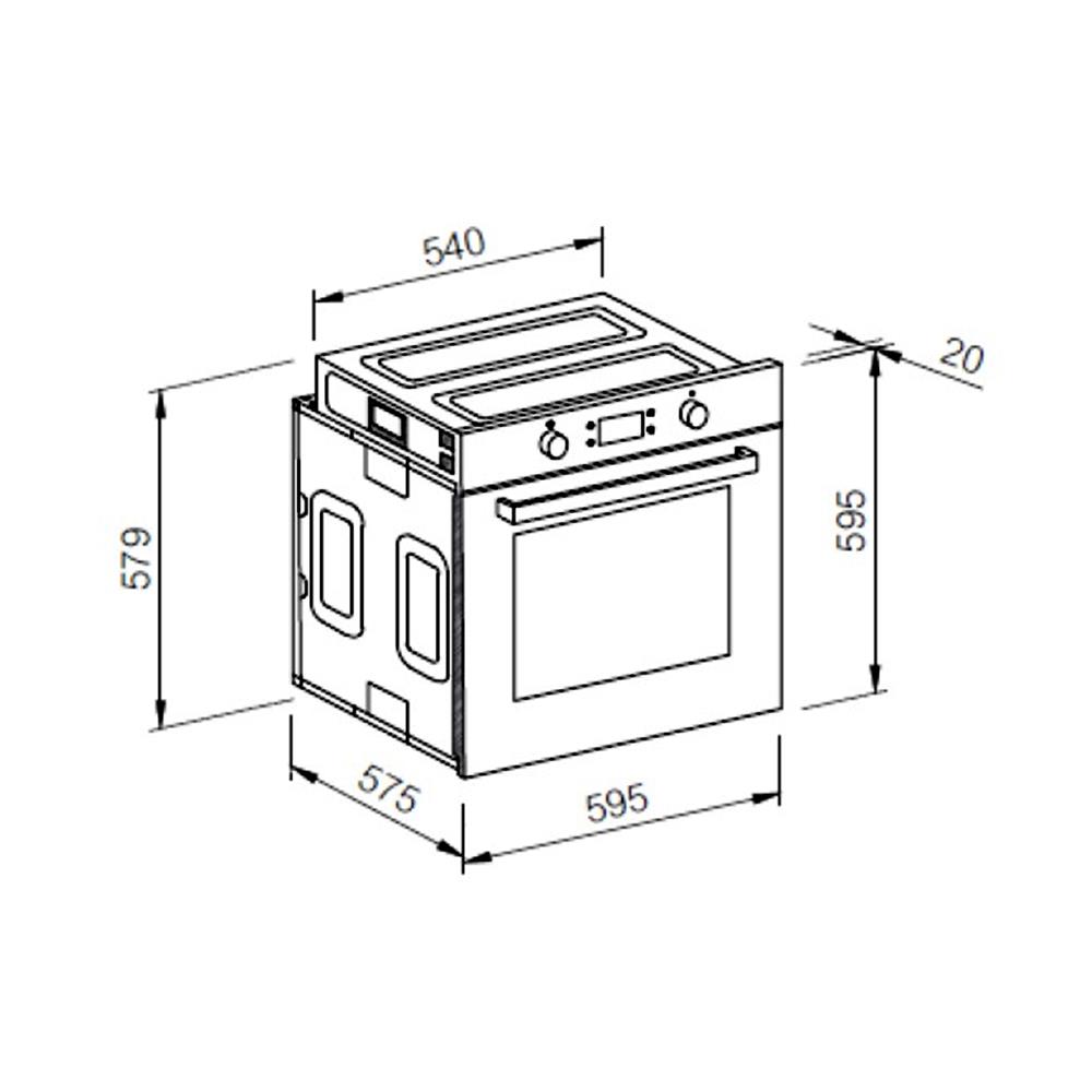 เตาอบฝังดิจิตอล HAFELE 495.06.247