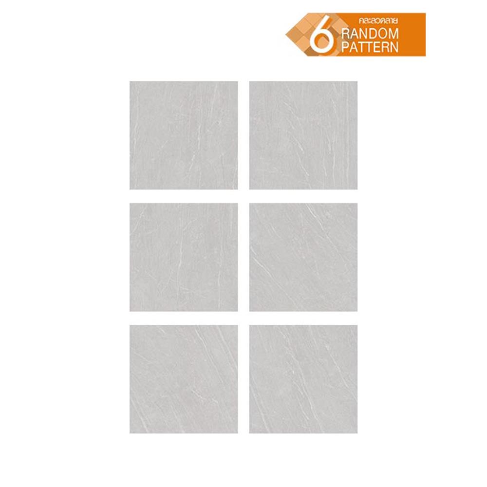 กระเบื้องพื้นพอร์ซเลน 60x60 ซม. CERGRES มิรันเต้ เทาอ่อน A 1.44