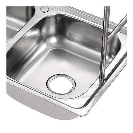 ซิงค์ฝัง 2 หลุม DYNA HOME DH-8550-B1 เงิน_2