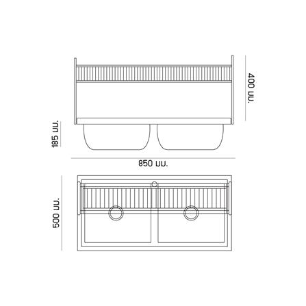 ซิงค์ฝัง 2 หลุม DYNA HOME DH-8550-B1 เงิน_4