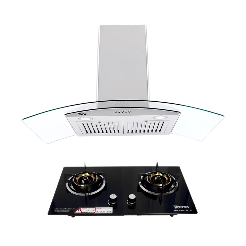 เตาฝัง+เครื่องดูดควัน TECNOSTAR SET HD 3590+HOB 207141 GB