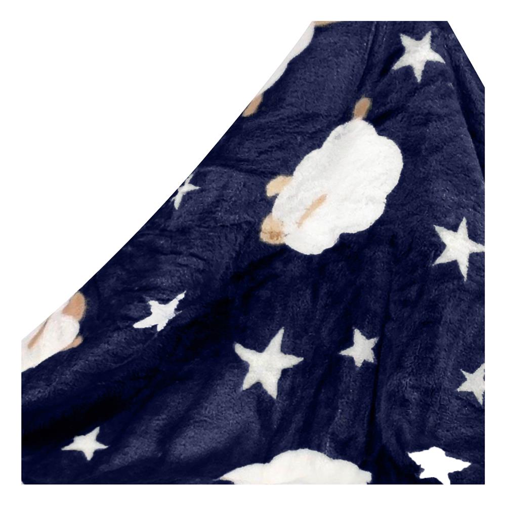 ผ้าห่ม HANSEN SHEEP 35X47 นิ้ว สี DEEP BLUE