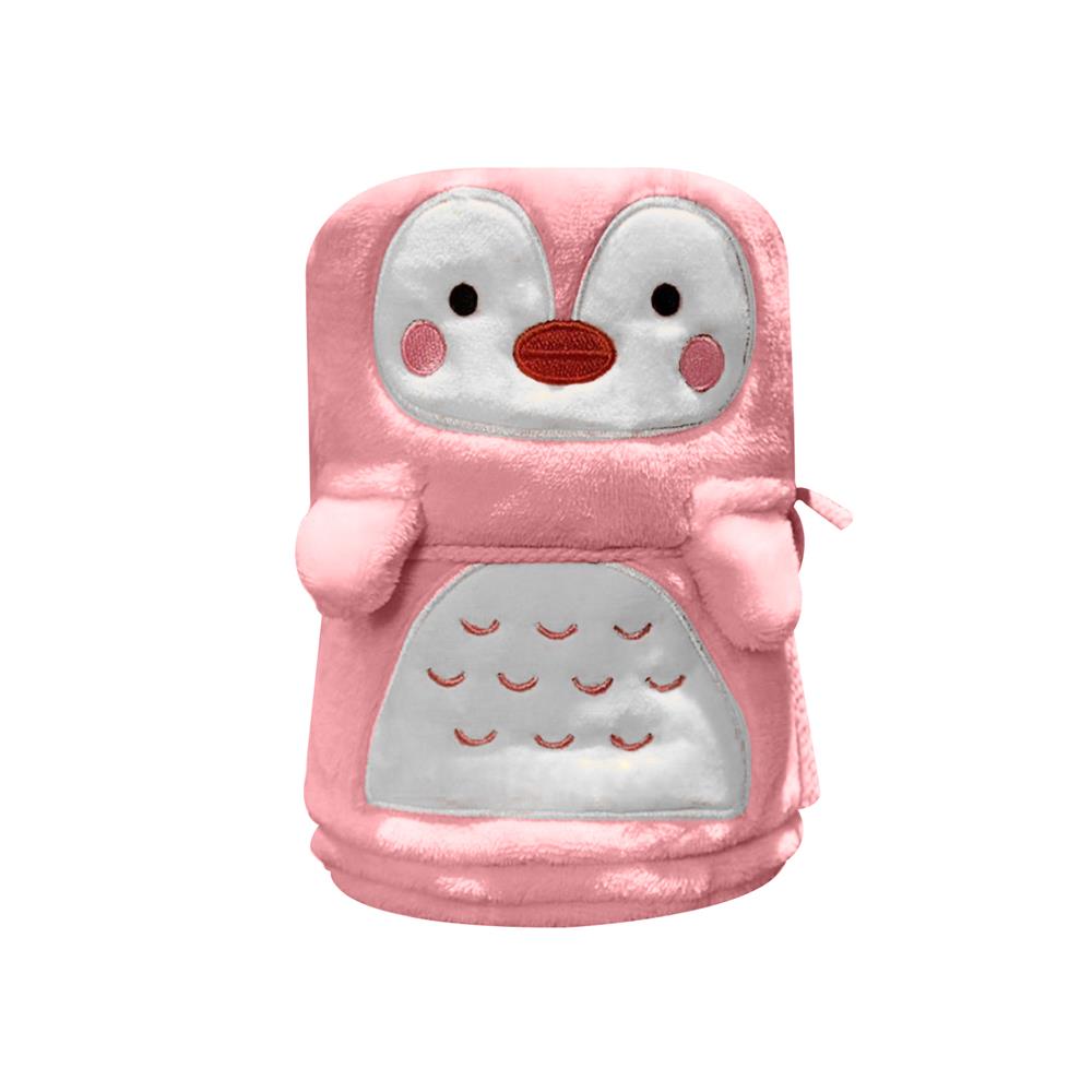 ผ้าห่ม HANSEN PENGUIN 32X40 นิ้ว สี PINK