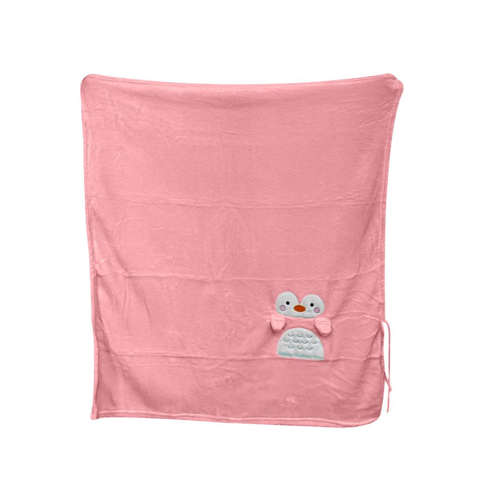 ผ้าห่ม HANSEN PENGUIN 32X40 นิ้ว สี PINK