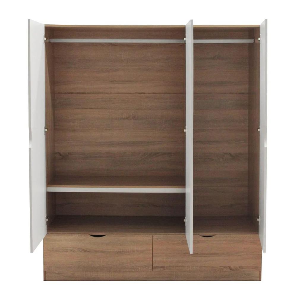 ตู้เสื้อผ้า 3 บานเปิด KONCEPT HAVIN WO150 150 ซม. สีขาว