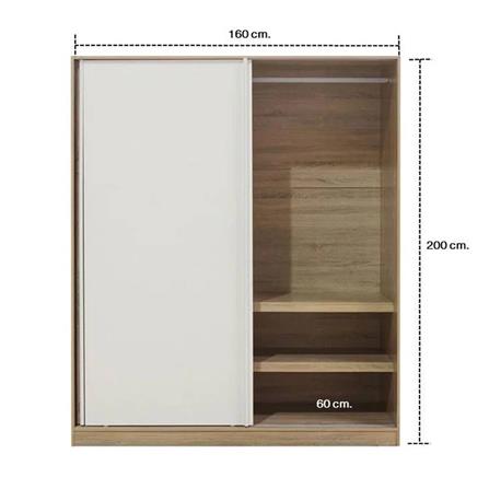 ตู้เสื้อผ้า KONCEPT HAVIN WS160 160 ซม. สีขาว_4