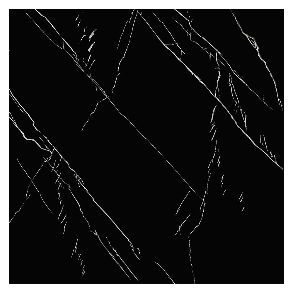 กระเบื้องพื้นพอร์ซเลน 60x60 ซม. TARA ไดมอนด์ ดำ A 1.44M2