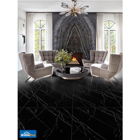 กระเบื้องพื้นพอร์ซเลน 60x60 ซม. TARA ไดมอนด์ ดำ A 1.44M2_3