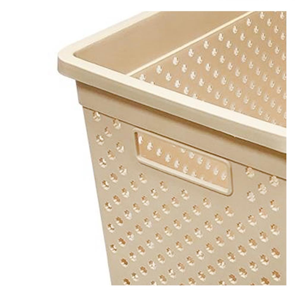 ตะกร้าผ้าเหลี่ยมสูง PLIM SAND 14760 สีส้ม