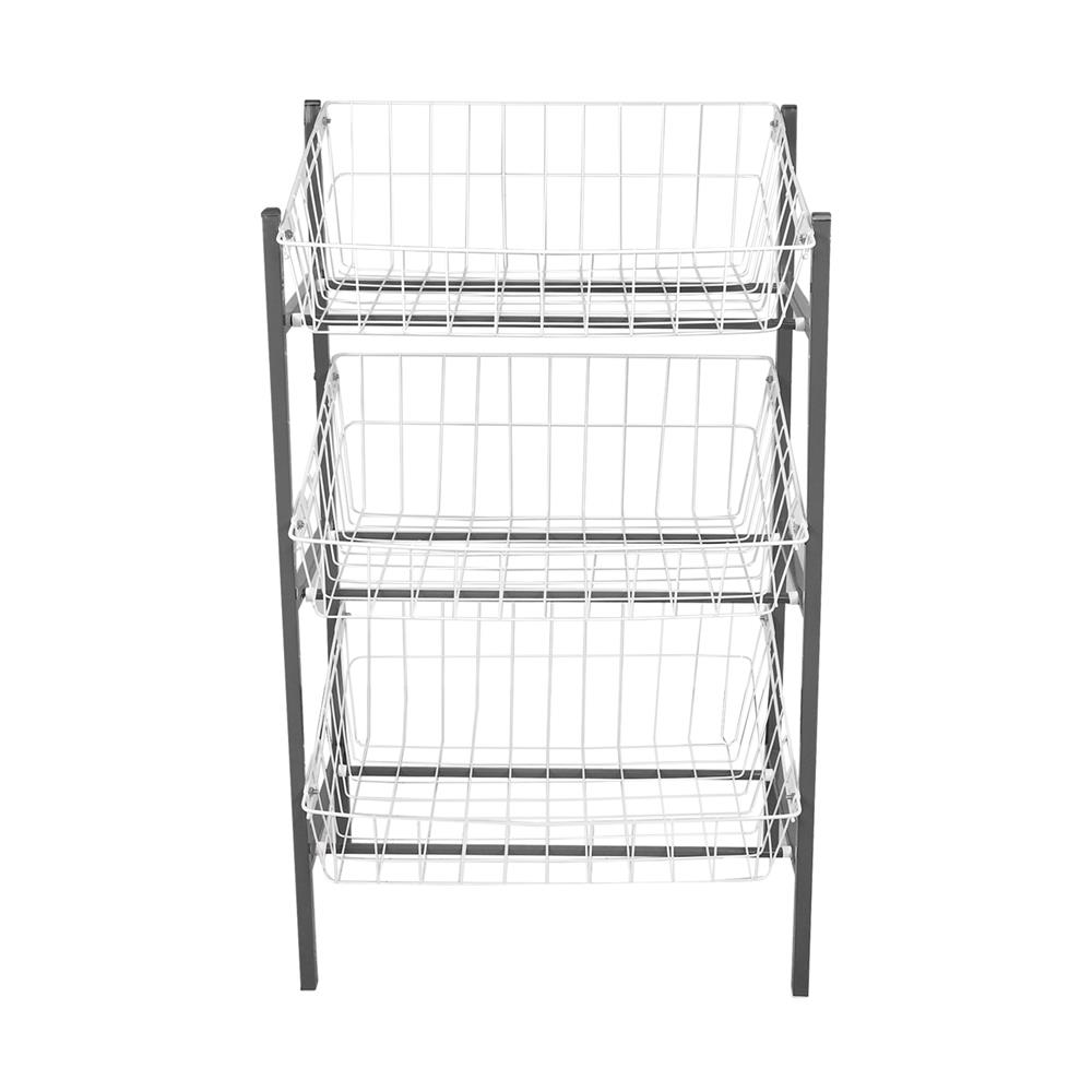 ชั้นวางของ 3 ชั้น ME LIVING SUPER 42X63X107.5 ซม. สีเทา