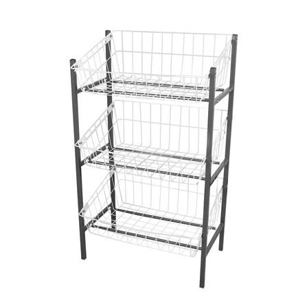 ชั้นวางของ 3 ชั้น ME LIVING SUPER 42X63X107.5 ซม. สีเทา