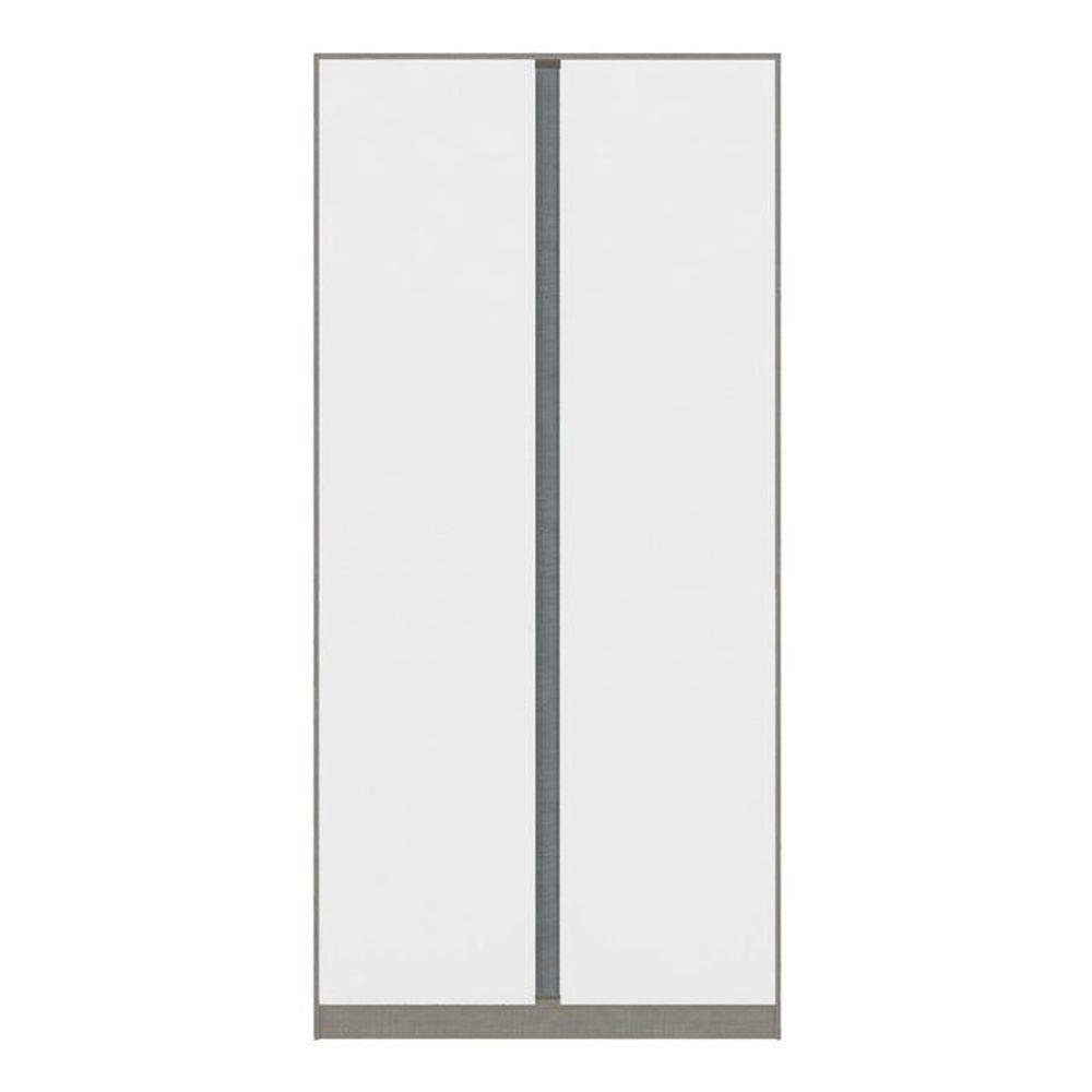 ตู้เสื้อผ้า 2 บานเปิด KONCEPT BLOX 100 ซม. สีขาว