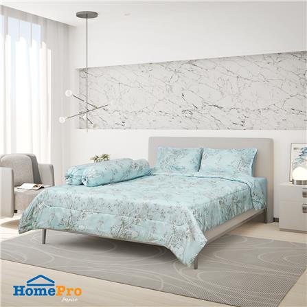 ชุดผ้าปูที่นอน 5 ฟุต 6 ชิ้น HOME LIVING STYLE NEECE BLUE_0