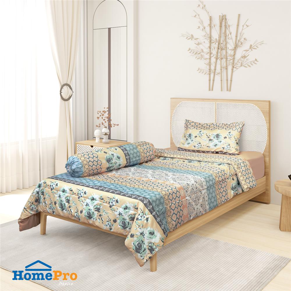 ชุดผ้าปูที่นอน 3.5 ฟุต 4 ชิ้น HOME LIVING STYLE FIJI BROWN