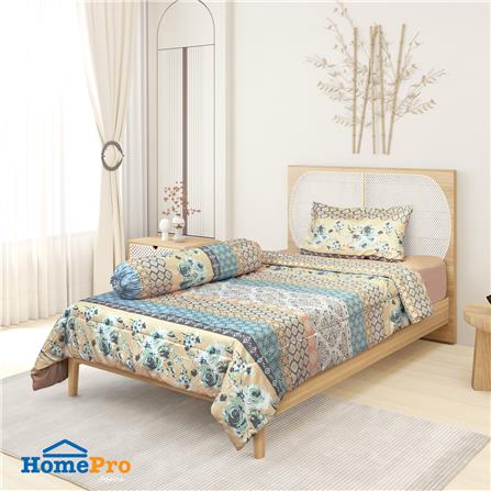 ชุดผ้าปูที่นอน 3.5 ฟุต 4 ชิ้น HOME LIVING STYLE FIJI BROWN_0