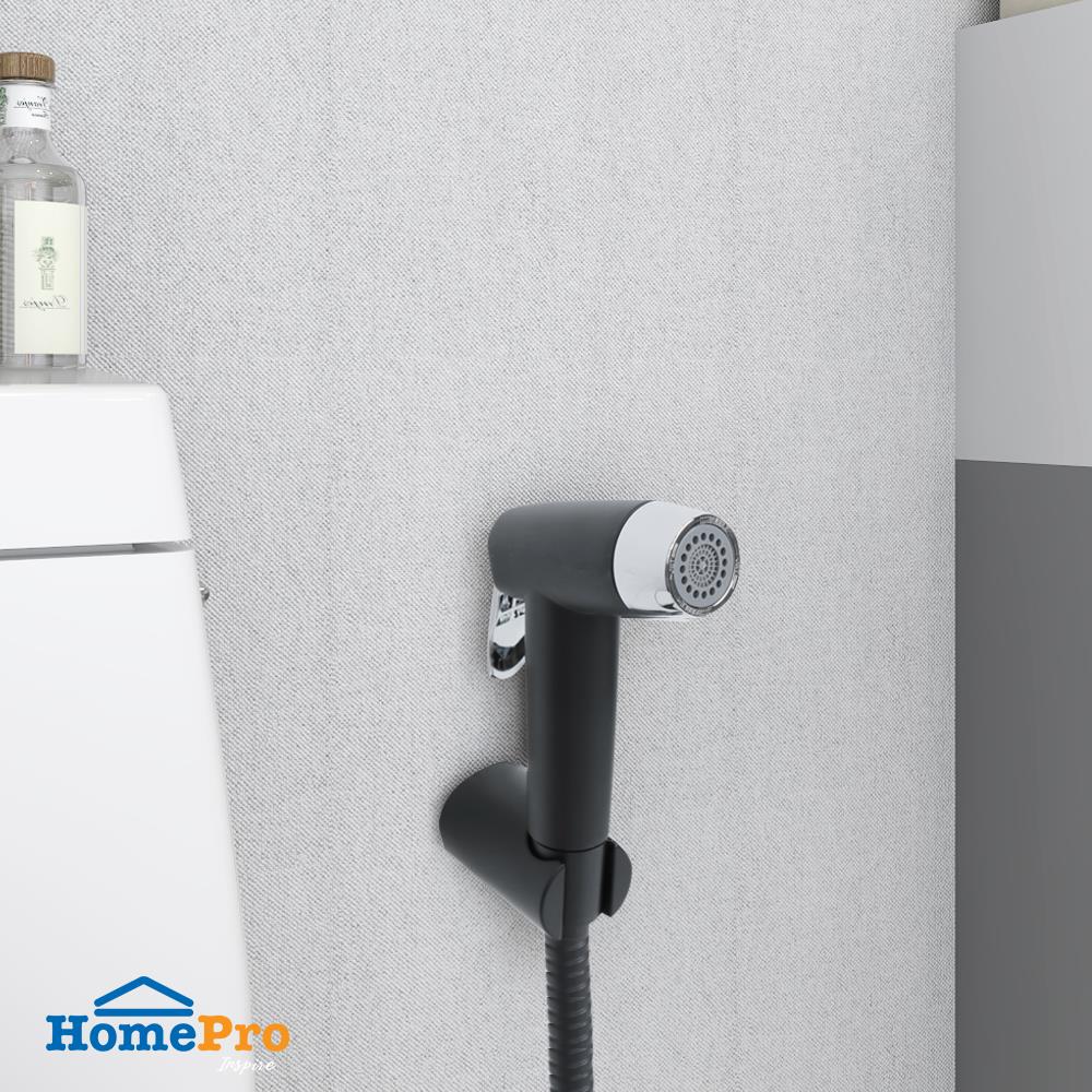 สายฉีดชำระครบชุด MOYA AA89MCC สีดำ-โครม