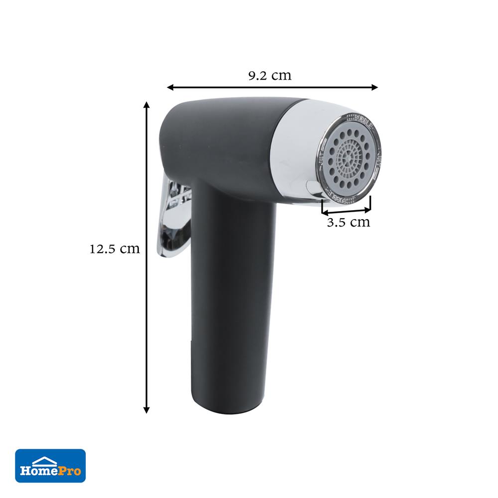สายฉีดชำระครบชุด MOYA AA89MCC สีดำ-โครม