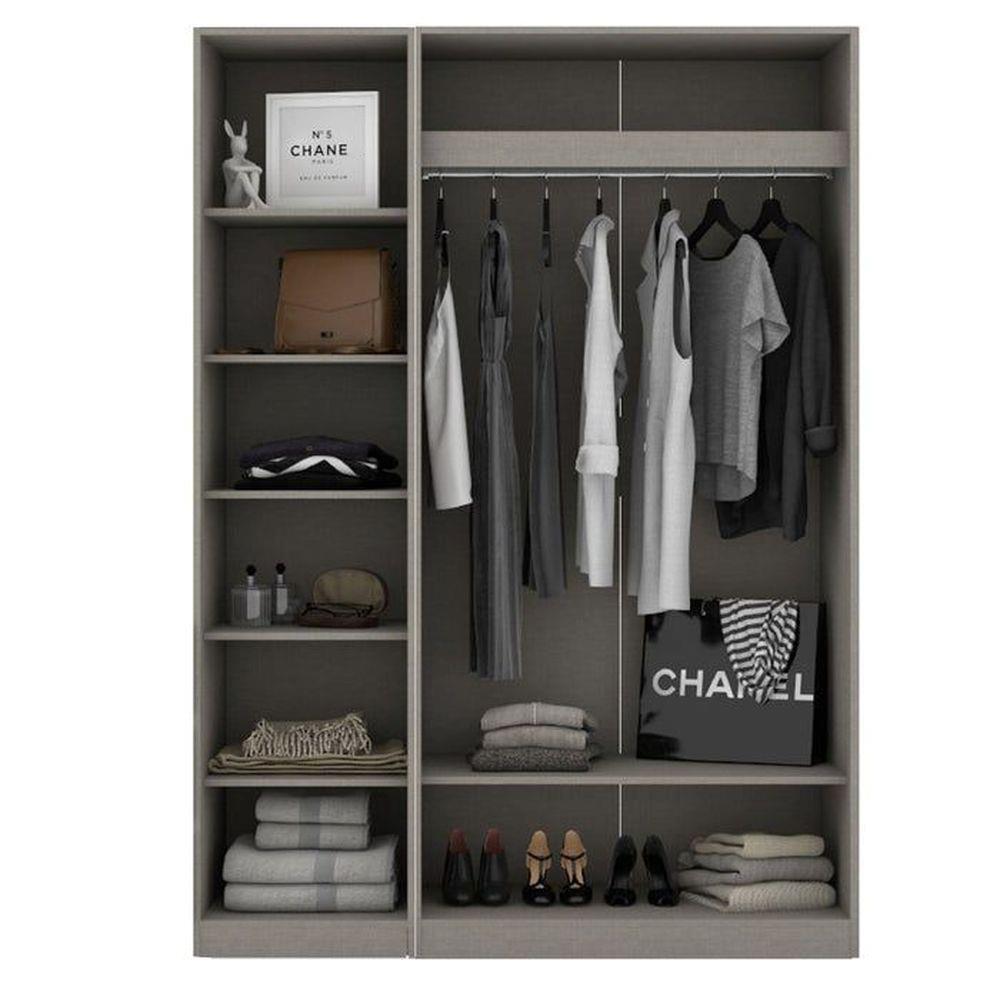 ตู้เสื้อผ้า 2 บานเปิด KONCEPT BLOX 150 ซม. สีไม้อ่อน