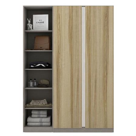 ตู้เสื้อผ้า 2 บานเปิด KONCEPT BLOX 150 ซม. สีไม้อ่อน