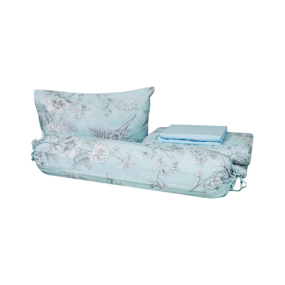 ชุดผ้าปูที่นอน 3.5 ฟุต 4 ชิ้น HOME LIVING STYLE NEECE BLUE
