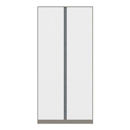 ตู้เสื้อผ้า 2 บานเปิด KONCEPT BLOX DE01 100 ซม. สีขาว