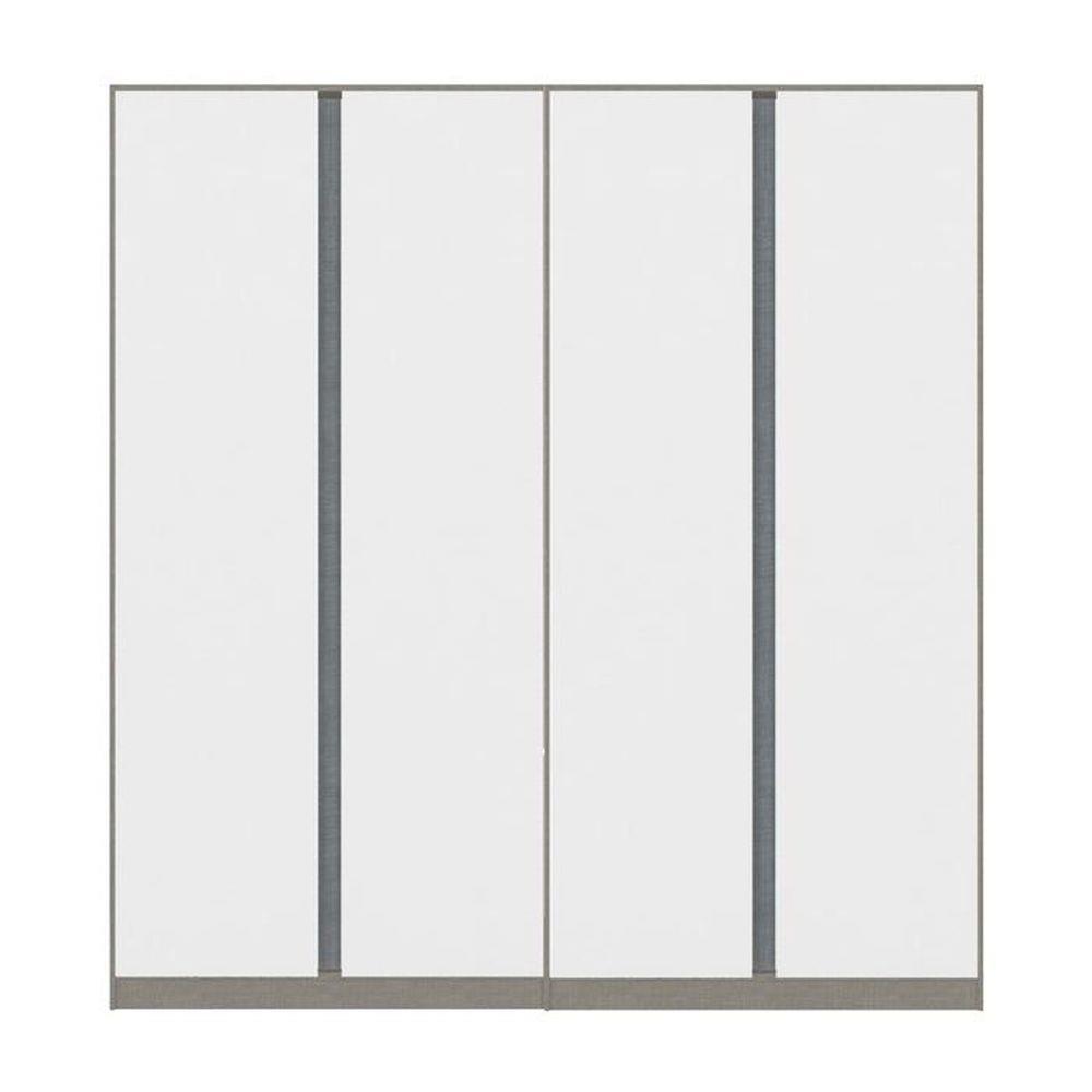 ตู้เสื้อผ้า 4 บานเปิด KONCEPT BLOX 200 ซม. สีขาว