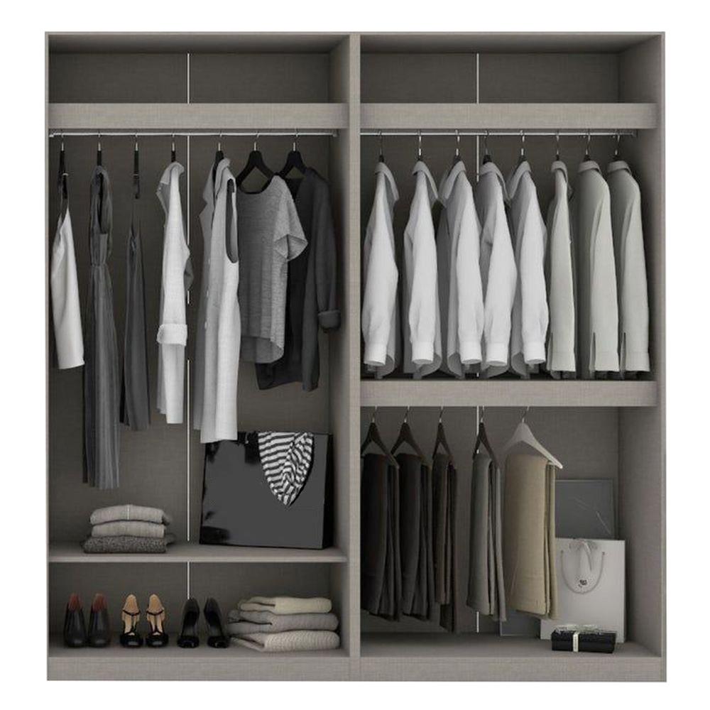 ตู้เสื้อผ้า 4 บานเปิด KONCEPT BLOX 200 ซม. สีขาว