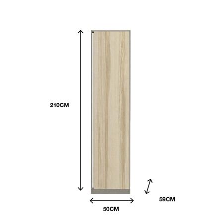 ตู้เสื้อผ้าบานเปิดขวา KONCEPT BLOX DE01 50 ซม. สีไม้อ่อน_2