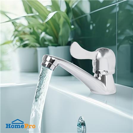 ก๊อกอ่างล้างหน้า BATH TIME BT-001-1 สีโครม_3