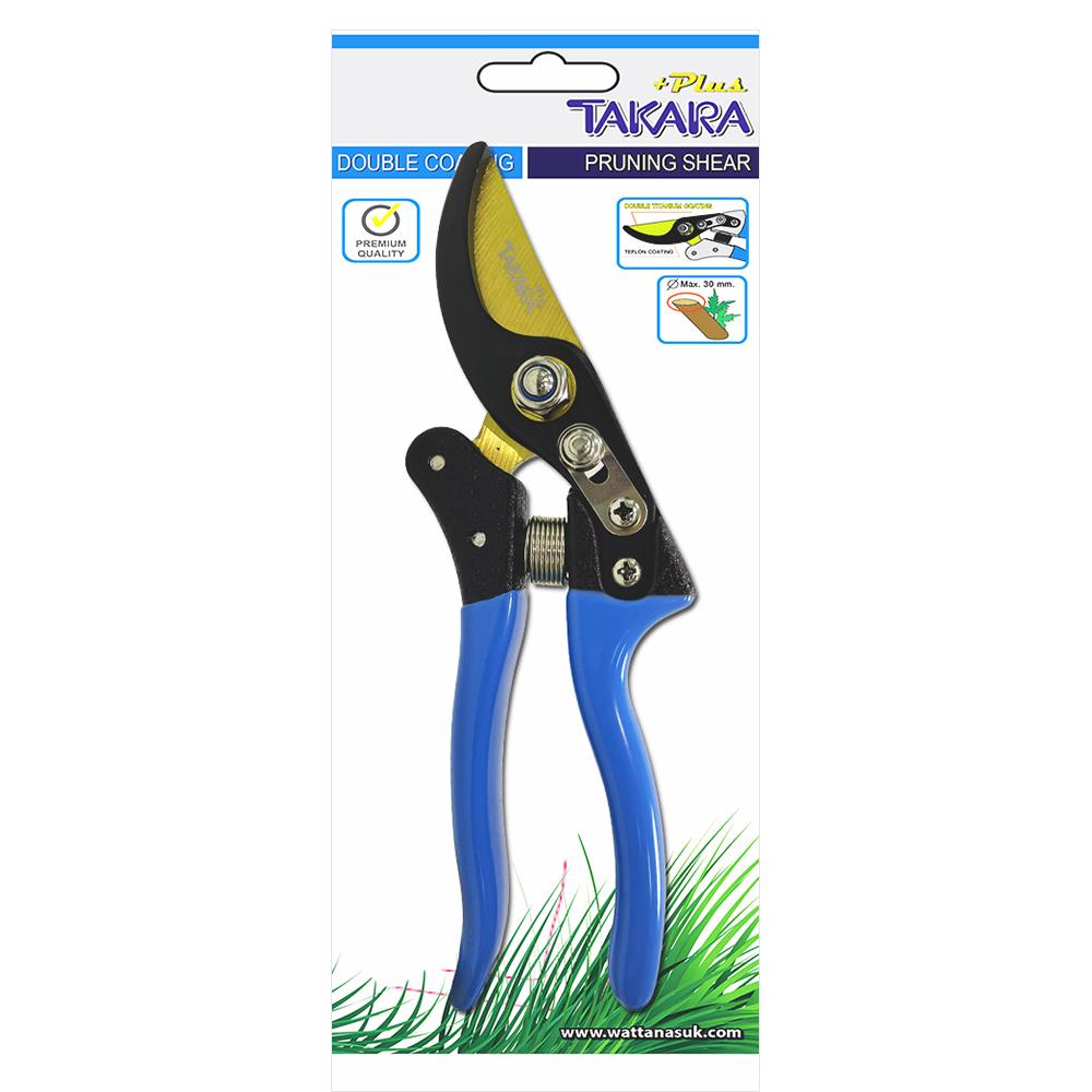 กรรไกรตัดกิ่งปากโค้งไทเทเนี่ยม TAKARA PLUS 8.5 นิ้ว