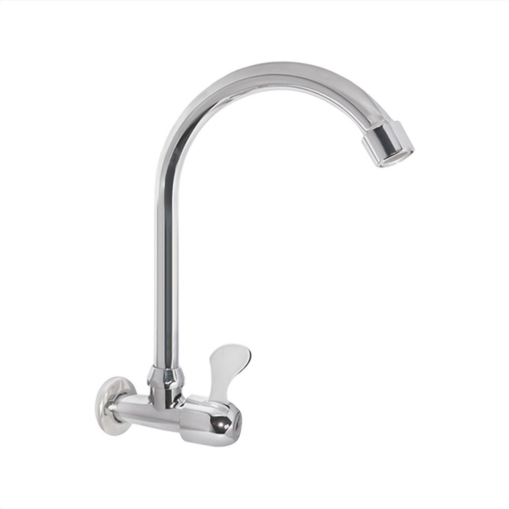 ก๊อกซิงค์เดี่ยวผนัง BATH TIME BT-001-3 สีโครม