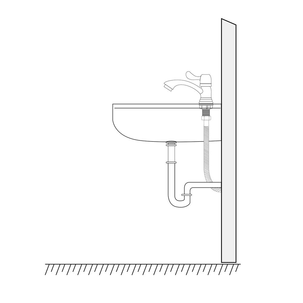 ก๊อกอ่างล้างหน้า BATH TIME BT-001-2 สีโครม