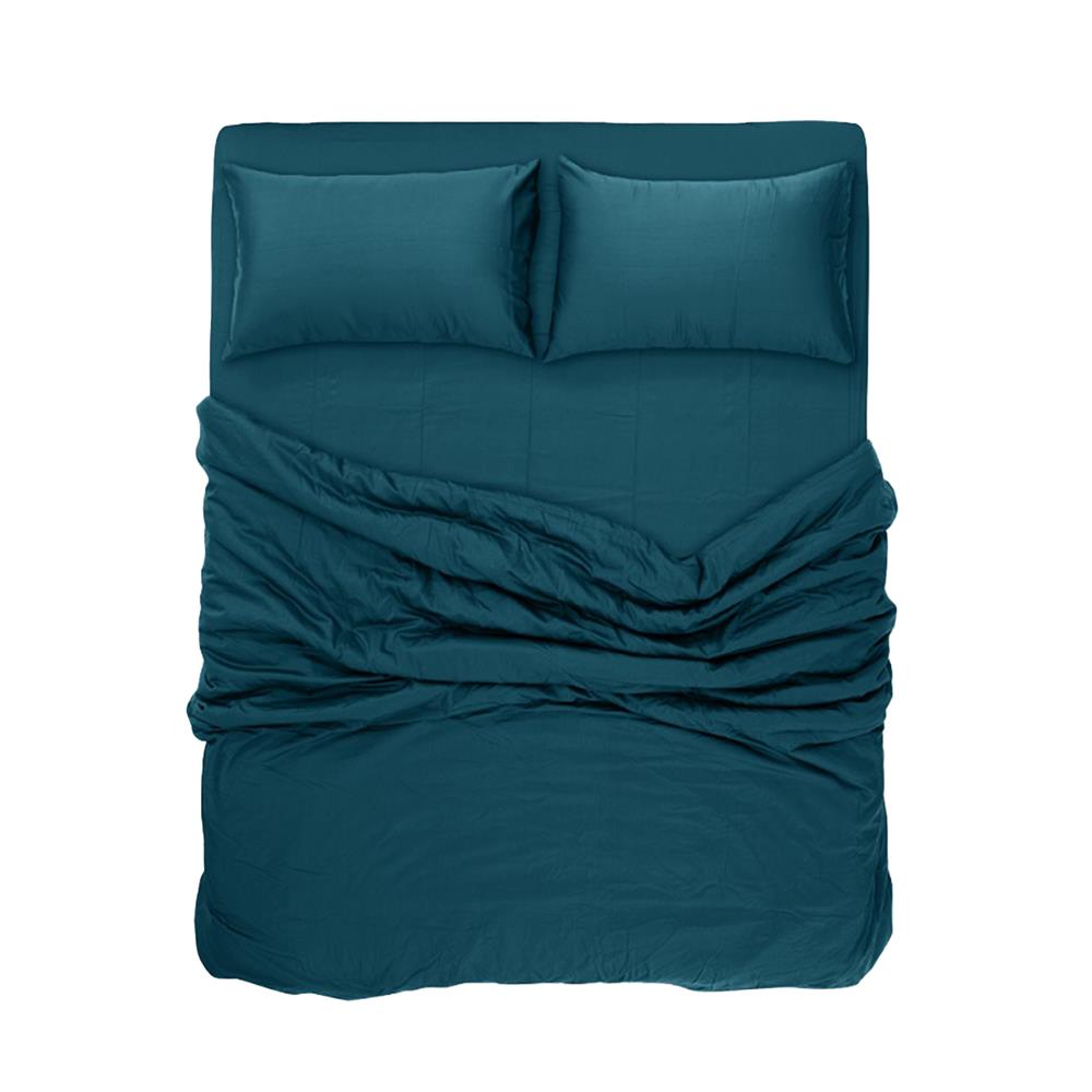 ชุดผ้าปูที่นอน 6 ฟุต 7 ชิ้น BENEATH DARK GREEN