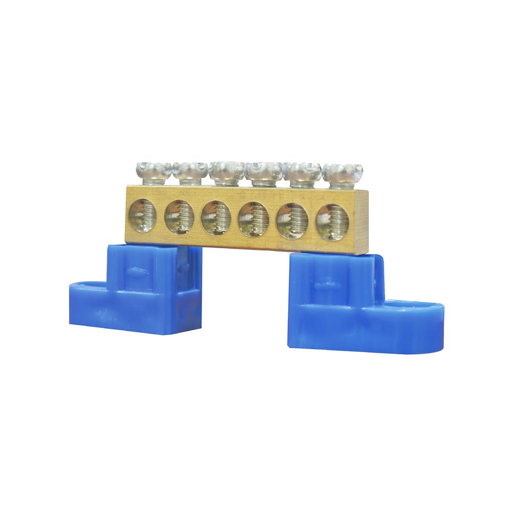 เทอร์มินอลกราวด์ทองเหลือง 16 มม. 6 ช่อง CT ELECTRIC