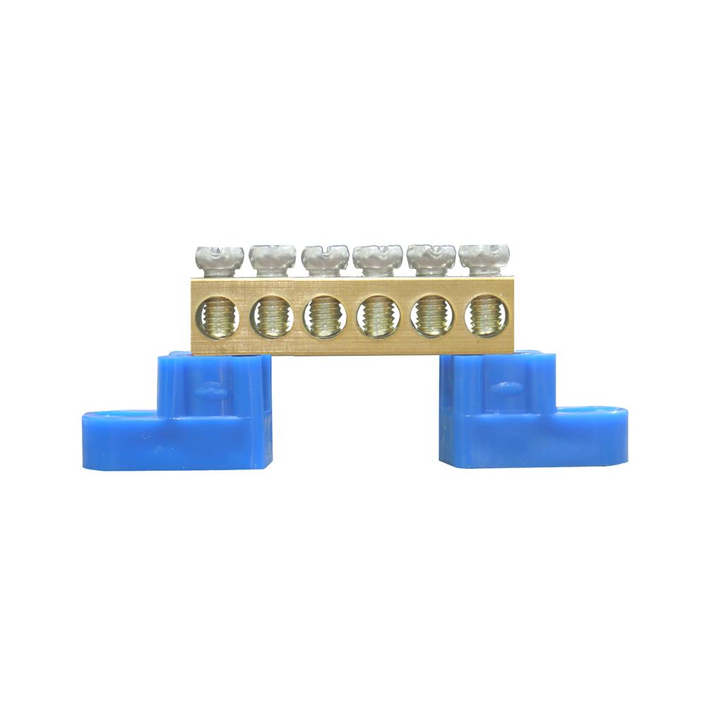 เทอร์มินอลกราวด์ทองเหลือง 16 มม. 6 ช่อง CT ELECTRIC