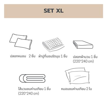 ชุดผ้าปูที่นอน 6 ฟุต 7 ชิ้น BENEATH BURGUNDY RED_6