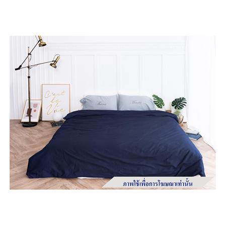 ชุดผ้าปูที่นอน 6 ฟุต 7 ชิ้น BENEATH NAVY BLUE_0