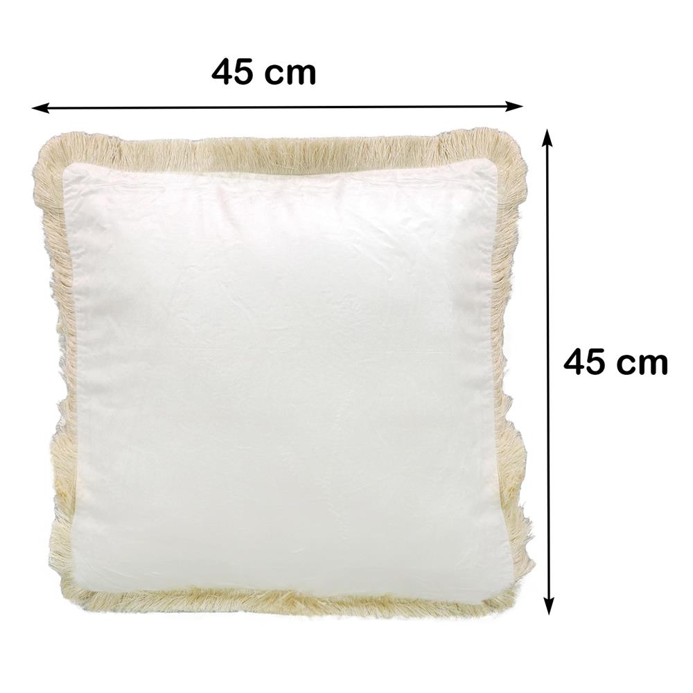 หมอนอิง HOME LIVING STYLE MINK 18X18 นิ้ว สีครีม