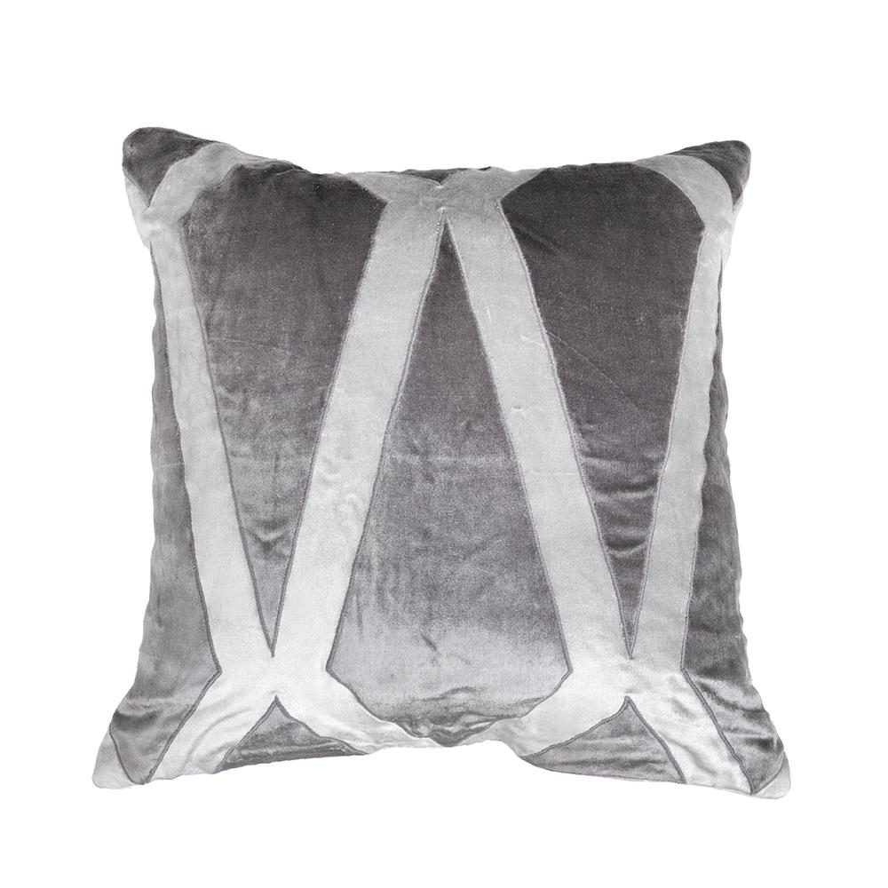 หมอนอิง HOME LIVING STYLE MONIQUE 18X18 นิ้ว สีเทา_1