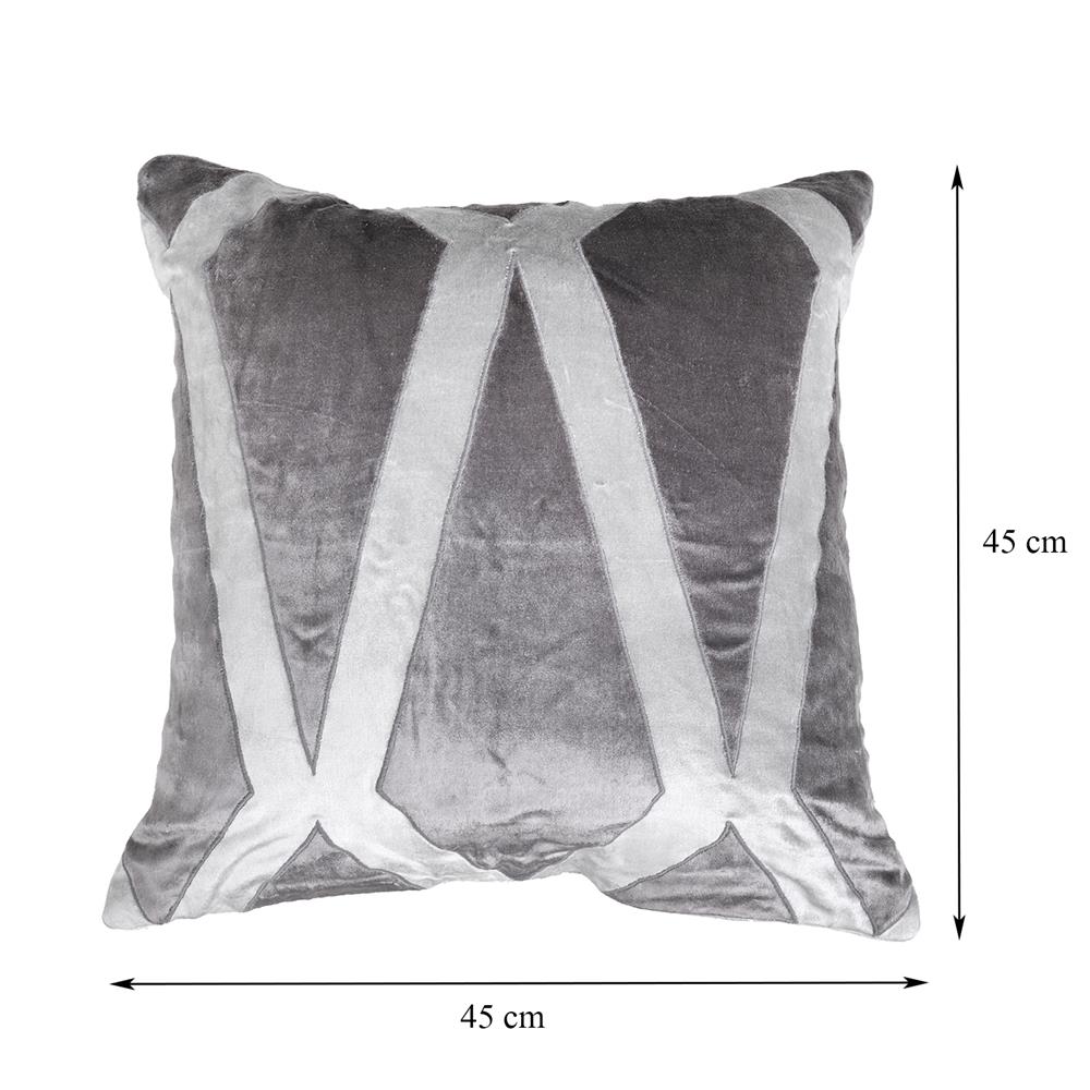 หมอนอิง HOME LIVING STYLE MONIQUE 18X18 นิ้ว สีเทา