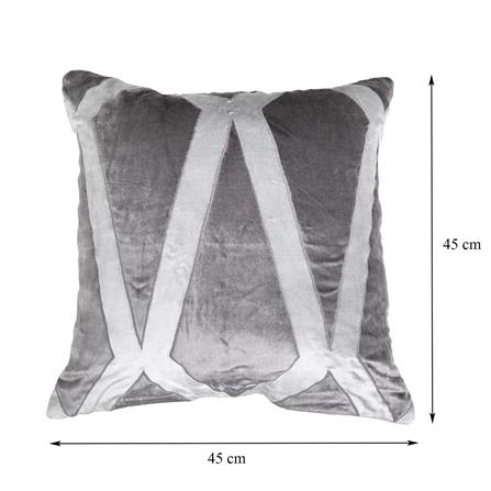 หมอนอิง HOME LIVING STYLE MONIQUE 18X18 นิ้ว สีเทา_7