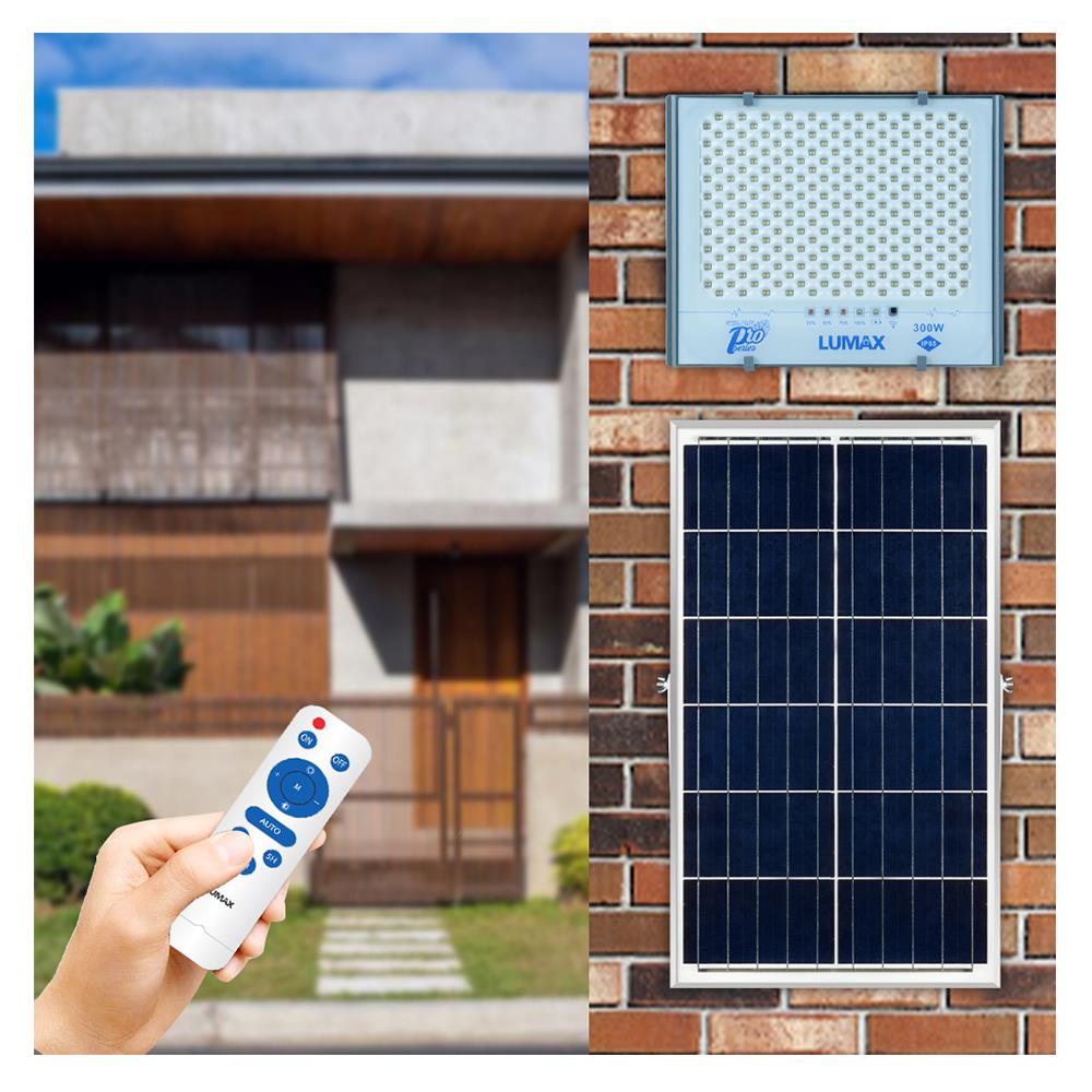 ไฟสปอทไลท์ SOLAR LUMAX 58-L0024 300 วัตต์ เดย์ไลท์ สีเทา